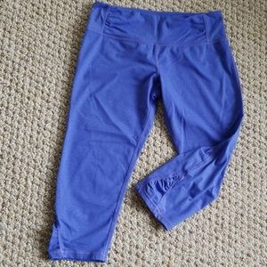 Kyodan blue yoga crop leggings